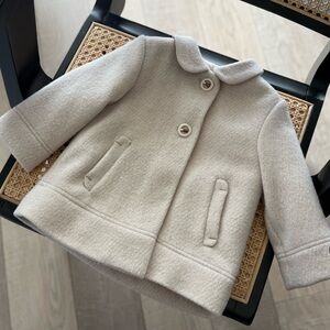 Zara baby girl Classic Cream Coat